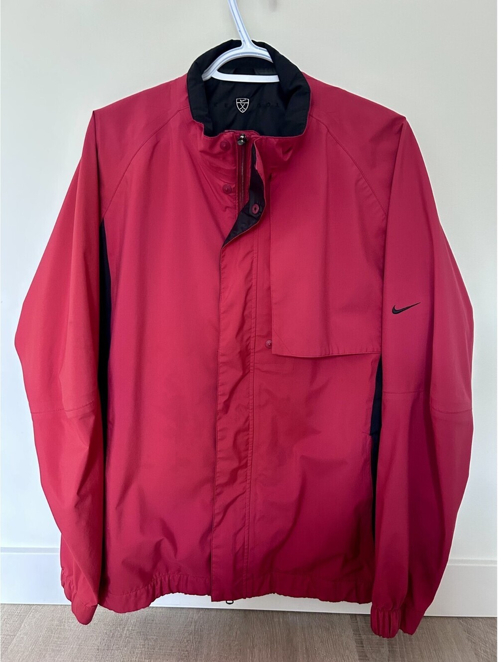Nike Golf Storm Fit Jacket Size Large Full Zip Red Y2K